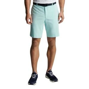 Peter Millar Mens Wicking Shorts Size 33 Green Performance Golf
